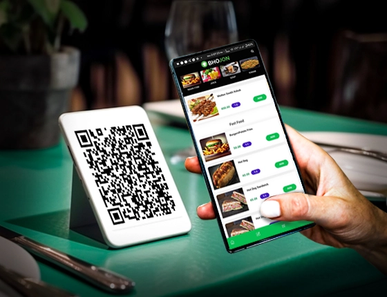نظام الطلب عبر الـ QR Code